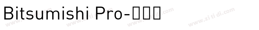 Bitsumishi Pro字体转换